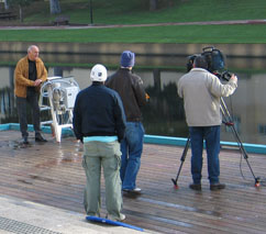 Picture-taking on the Lazur technologies for the Australian television (June 7, 2005)